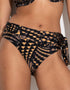Pour Moi Portofino Fold Over Bikini Brief Black/Gold