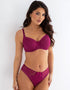 Pour Moi Rebel Side Support Bra Orchid Purple