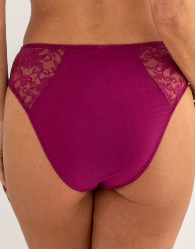 Pour Moi Rebel High Leg Brief Orchid Purple