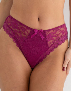 Pour Moi Rebel High Leg Brief Orchid Purple