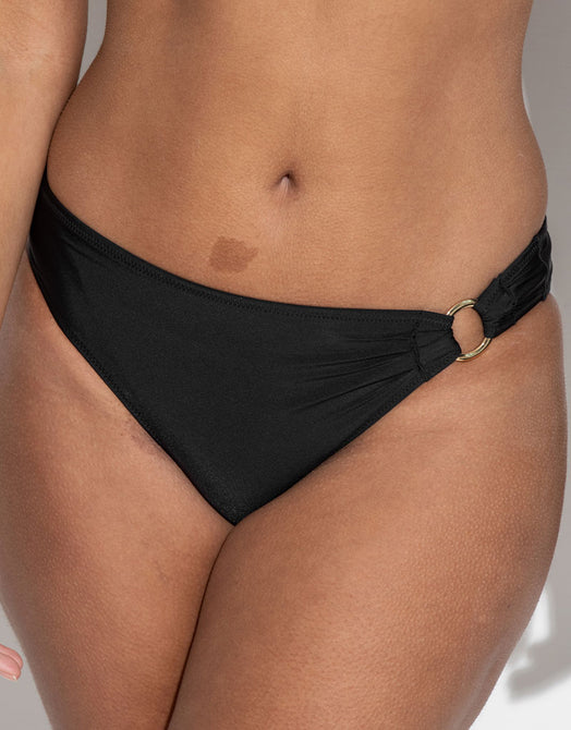 Pour Moi Samoa Ring Detail Bikini Brief Black