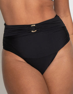 Pour Moi Samoa High Waist Control Bikini Brief Black