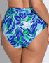 Pour Moi Santa Monica High Waist Control Bikini Brief Blue/White Print