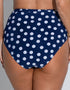 Pour Moi Santa Monica High Waist Control Bikini Brief Navy Blue/White Spot