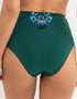 Pour Moi Sofia Lace Embroidered Deep Brief Forest Green/Blue