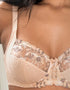 Pour Moi Sofia Lace Embroidered Side Support Bra Latte