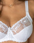 Pour Moi Sofia Lace Embroidered Side Support Bra White
