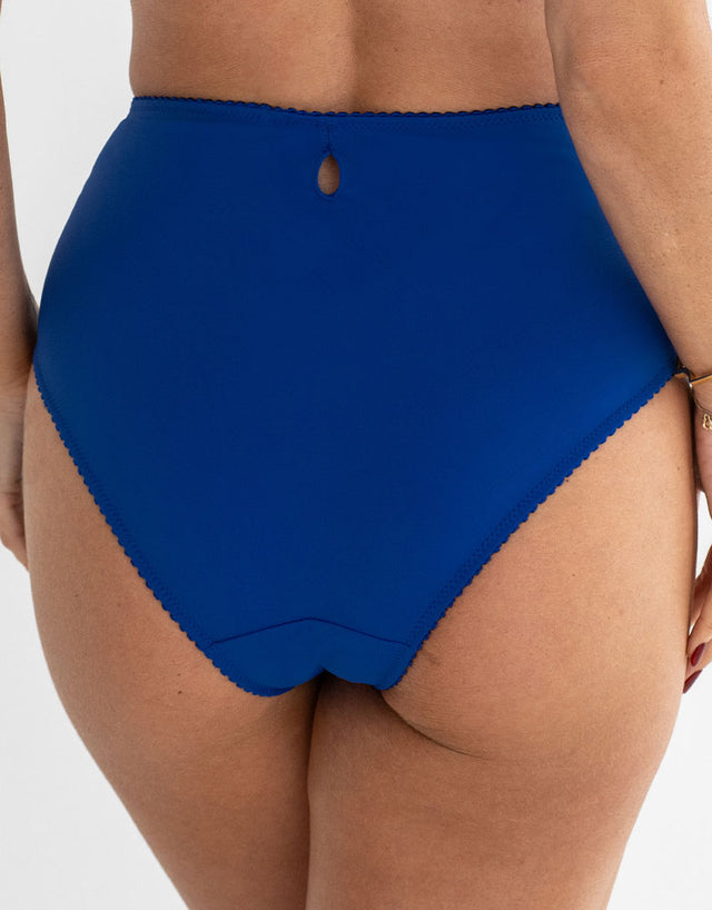Pour Moi St Tropez Deep Brief Cobalt Blue/Pink