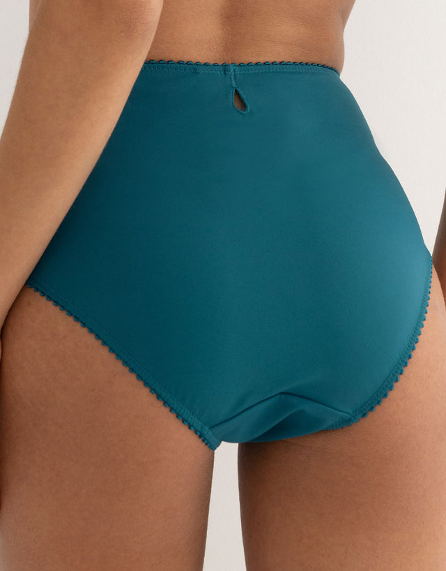 Pour Moi St Tropez High Waist Deep Brief Forest/Teal Green