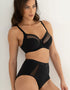 Pour Moi Viva Luxe Full Cup Side Support Bra Black