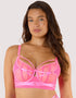 Playful Promises Eddie Longline Balconette Bra Hot Pink