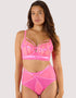 Playful Promises Eddie Longline Balconette Bra Hot Pink
