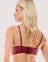 Playful Promises Eddie Longline Balconette Bra Wine Purple
