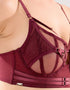 Playful Promises Eddie Longline Balconette Bra Wine Purple