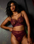 Playful Promises Eddie Longline Balconette Bra Wine Purple