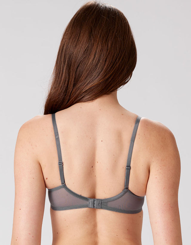 Pretty Polly Botanical Lace Balcony Bra Nightshade