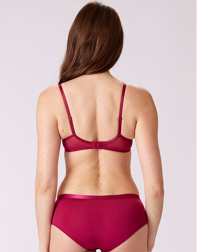 Pretty Polly Botanical Lace Balcony Bra Fuchsia
