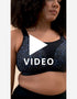 Get a 360 look at the Curvy Kate Everymove sports bra in Black/Blue Leopard Print