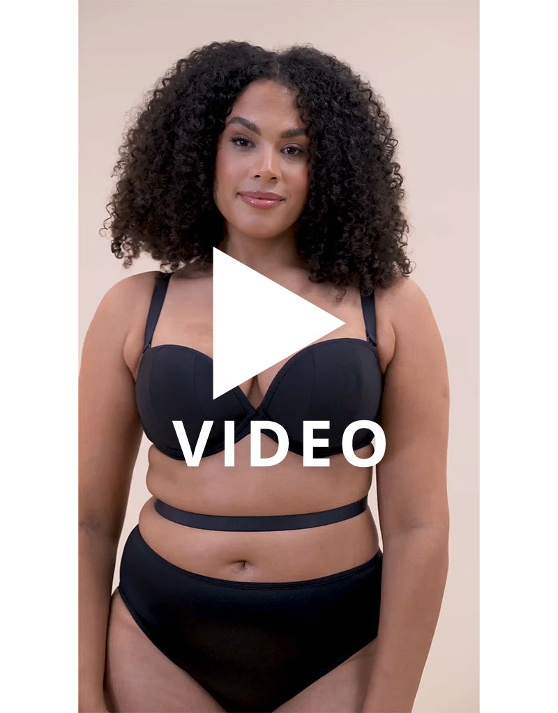 Get a 360 look at the Curvy Kate Superhero Multiway Padded Plunge Bra Black