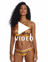 Get a 360 look at the Freya Arizona Wave plunge bikini top in Horizon Print