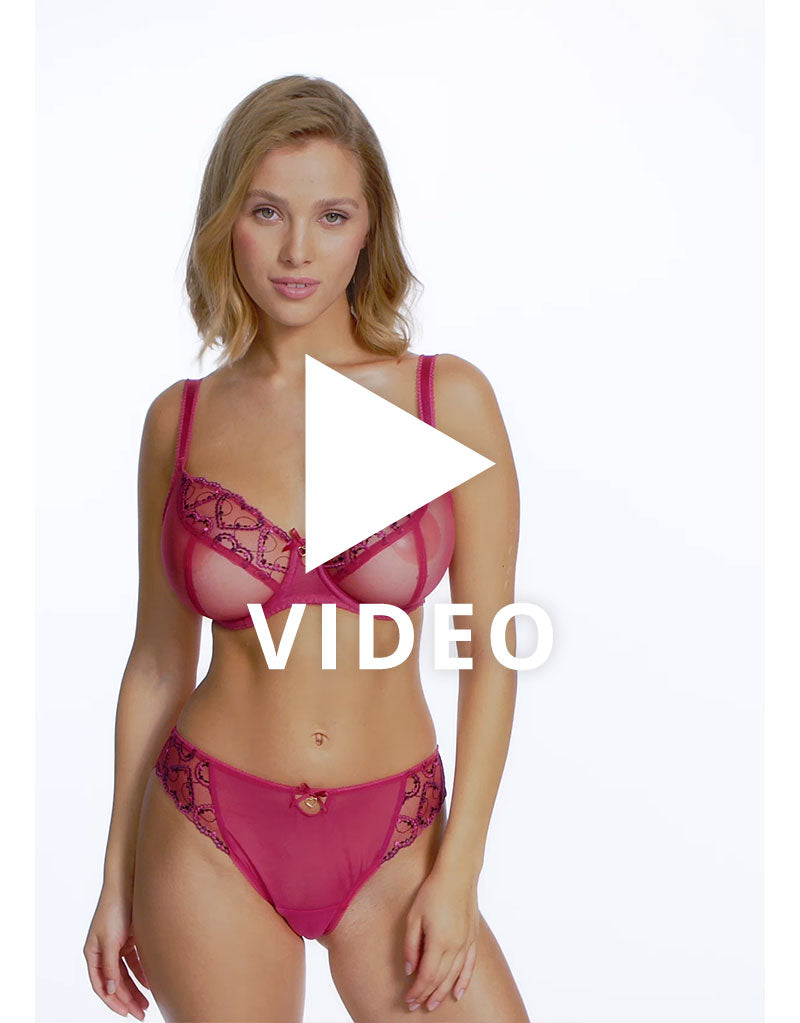 Get a 360 look at the Freya Laurine plunge bra in Raspberry Pink at Brastop