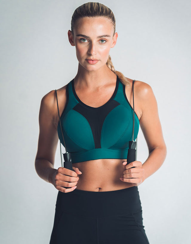 Royce Aerocool High Impact Sports Bra Teal Green