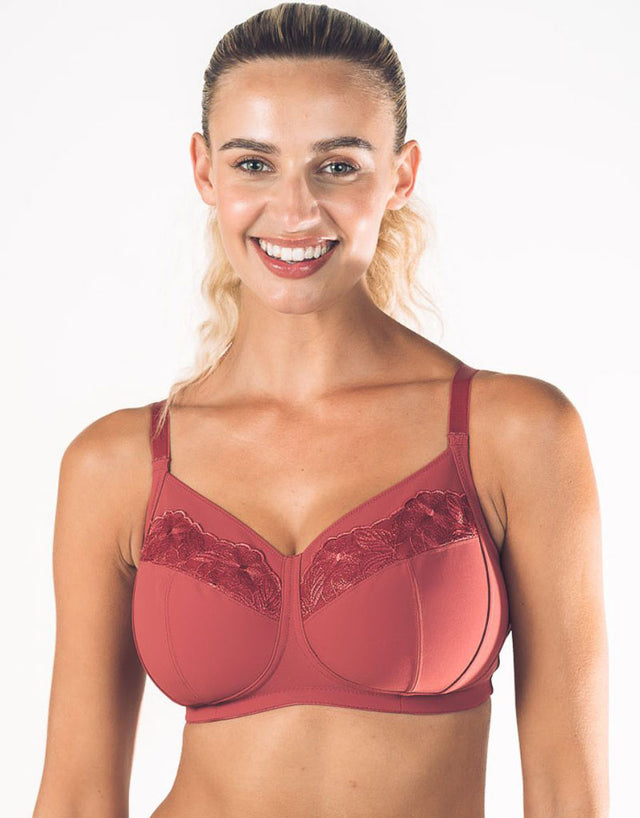 Royce Florentine Full Cup Non-Wired Bra Rouge Red