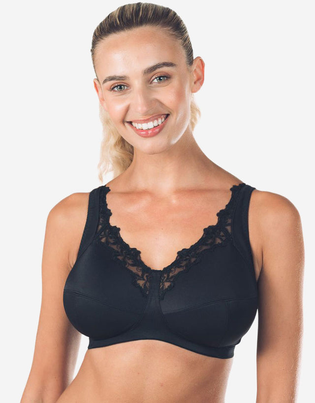 Royce Robyn Non-Wired Full Cup Bra Black