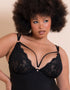 Scantilly Embrace Wired Deep Plunge Chemise Black