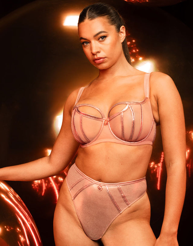 Scantilly Eos Thong Rose Gold
