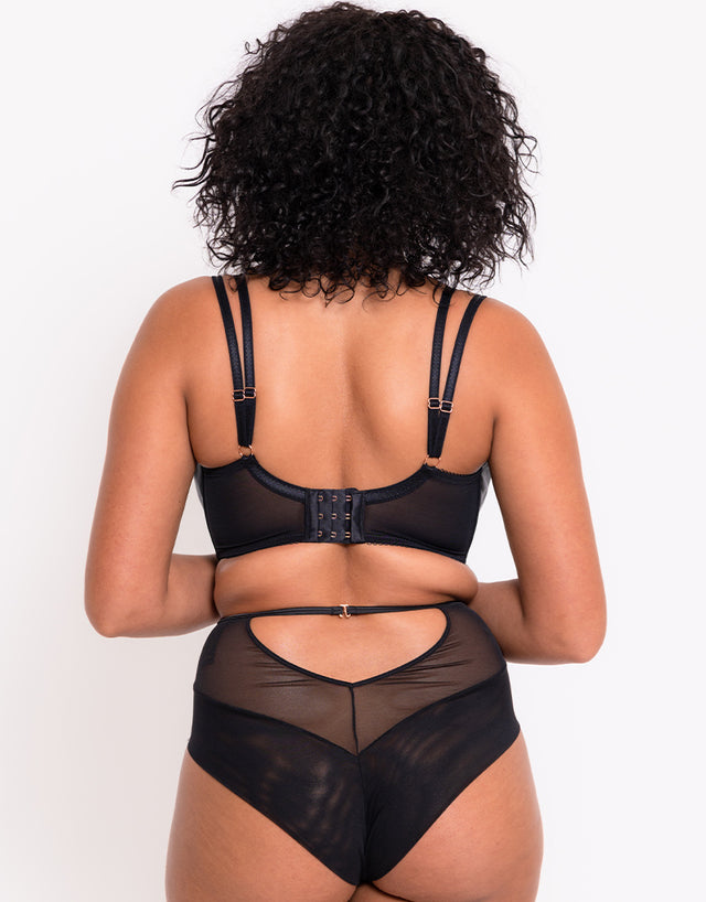 Scantilly Fallen Angel Balcony Bra Black