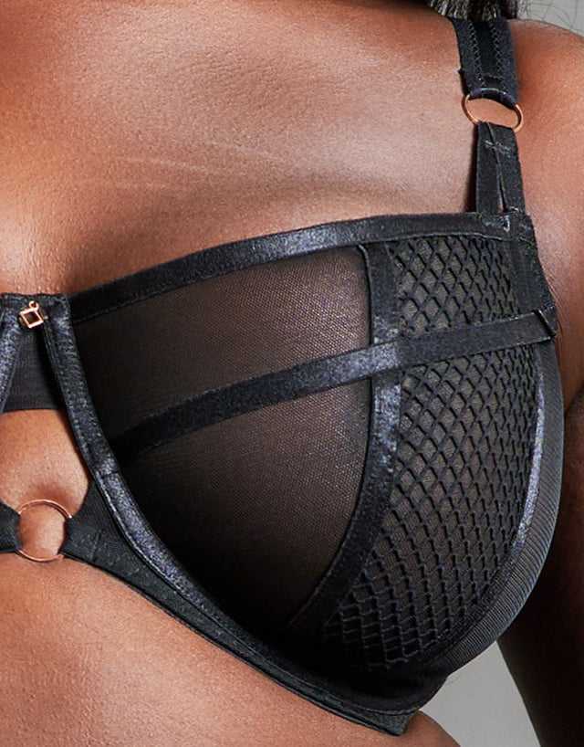 Scantilly Friction Balcony Bra Black