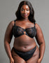 Scantilly Friction Thong Black
