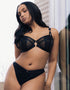 Scantilly Friction Thong Black