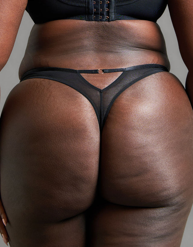 Scantilly Friction Thong Black