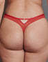 Scantilly Friction Thong Lipstick Red