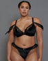 Scantilly Glamour Puss Superplunge Padded Plunge Bra Black