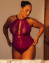 Scantilly Indulgence Multiway Stretch Lace Body Berry Purple