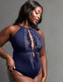 Scantilly Indulgence Multiway Stretch Lace Body Navy Blue