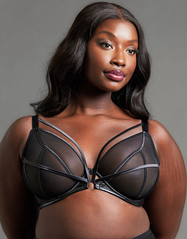 Scantilly Scandal Plunge Bra Black