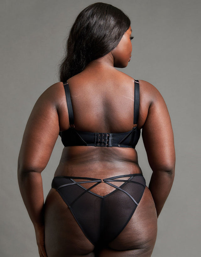 Scantilly Scandal Plunge Bra Black