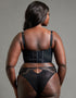 Scantilly Showgirl Longline Balcony Bra Black