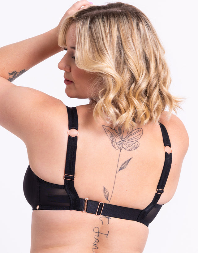 Scantilly Superheroine Bandeau Bra Black