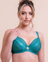 Scantilly Suspense Plunge Bra Teal Blue