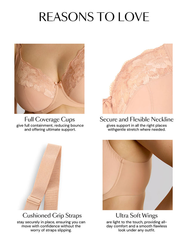 Sculptresse By Panache Amara Full Cup Side Support Bra Honey