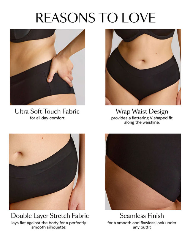 Sculptresse By Panache Body Deep Brief Black