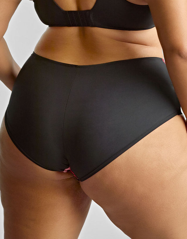 Sculptresse By Panache Bliss Deep Brief Rose Print