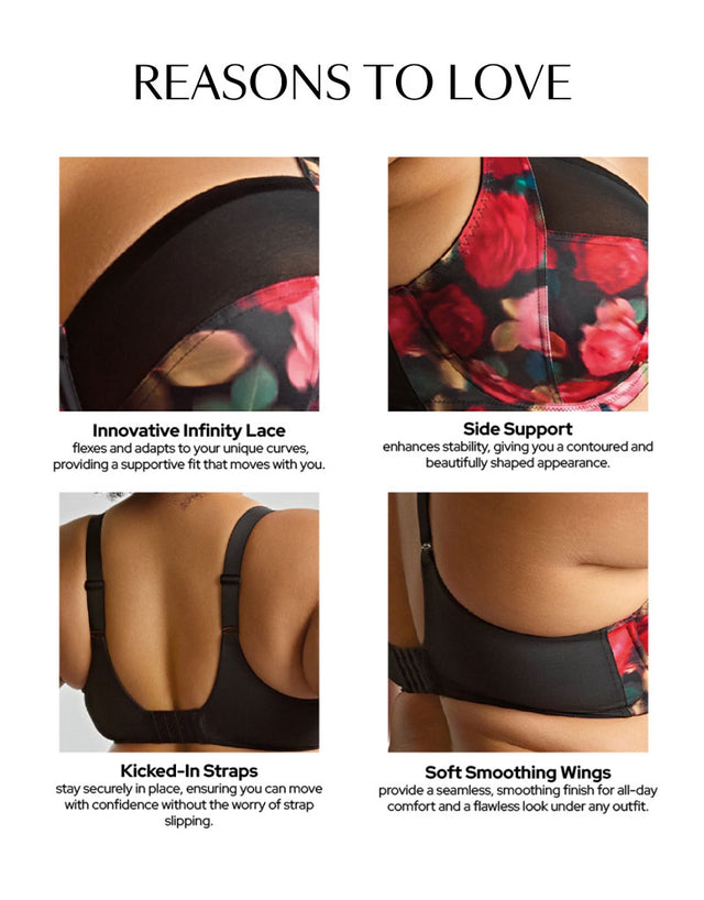 Sculptresse By Panache Bliss Full Cup Bra Rose Print