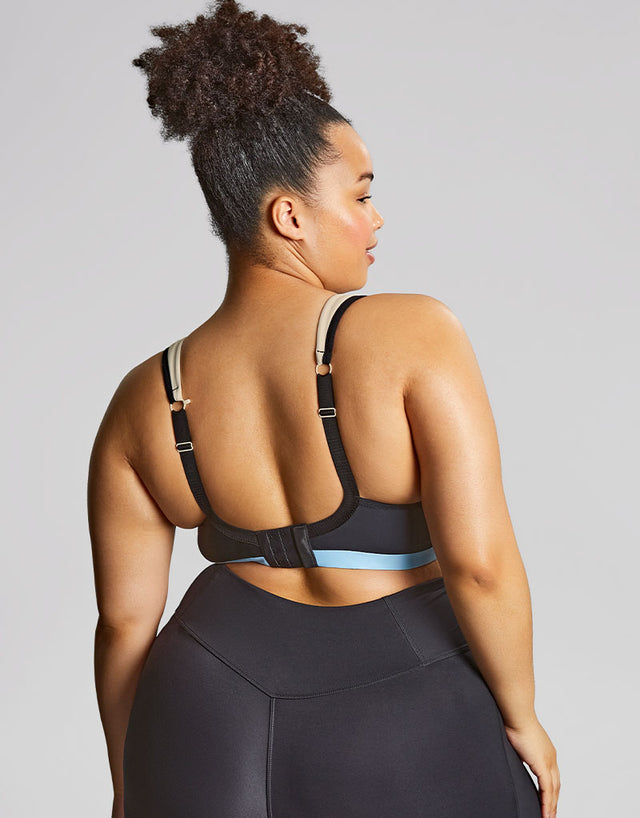 Sculptresse by Panache Upbeat Non-Padded Sports Bra Black/Chalk