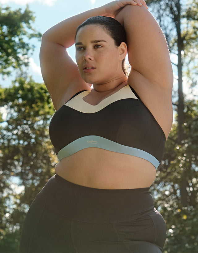 Sculptresse by Panache Upbeat Non-Padded Sports Bra Black/Chalk